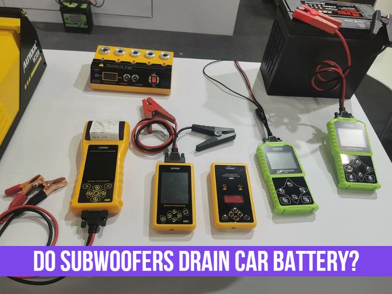 Do Subwoofers drain Car Battery